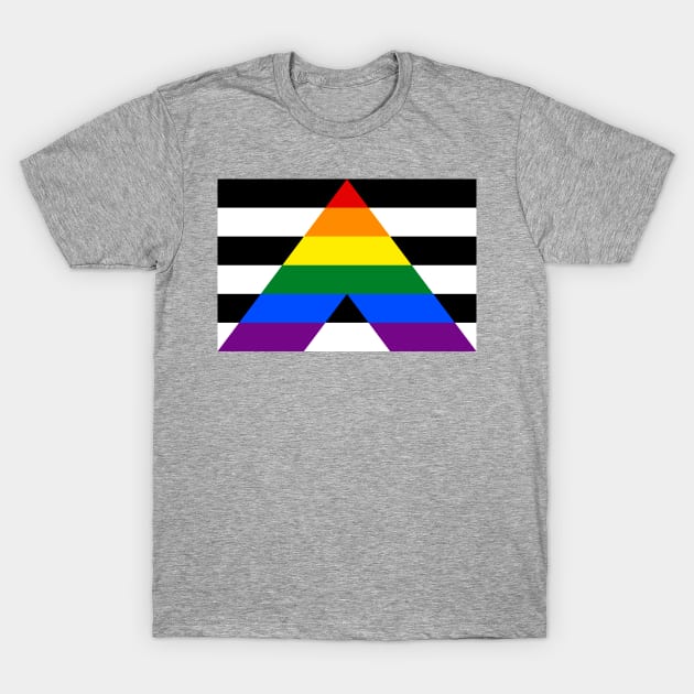 Straight ally flag t shirt online